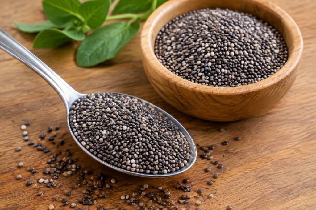 1 colher de sopa de chia tem quantas gramas? Veja a medida certa para sua dieta